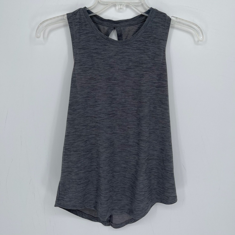 Old Navy Girl's Gray Breathe On Open Back Active Dance Gym Tank Top Size XL 14‎